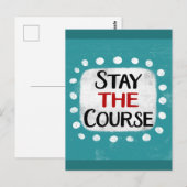 Restez Carte Postale Du Cours (Devant / Derrière)