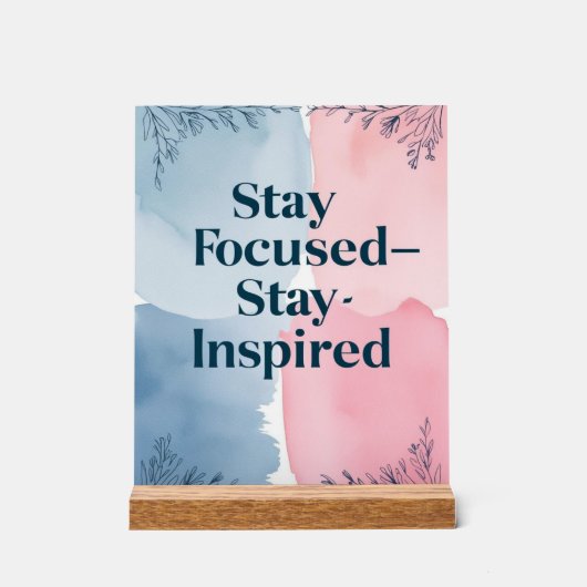 Restez concentré, restez inspiré (Recto)