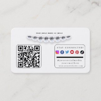 Restez connecté Carte de visite des médias sociaux