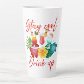 Restez cool boire Latte Mug (Devant)
