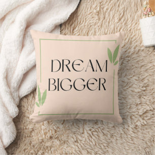 Restez Coussin de motivation doré