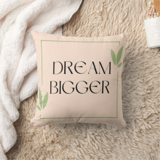 Restez Coussin de motivation doré