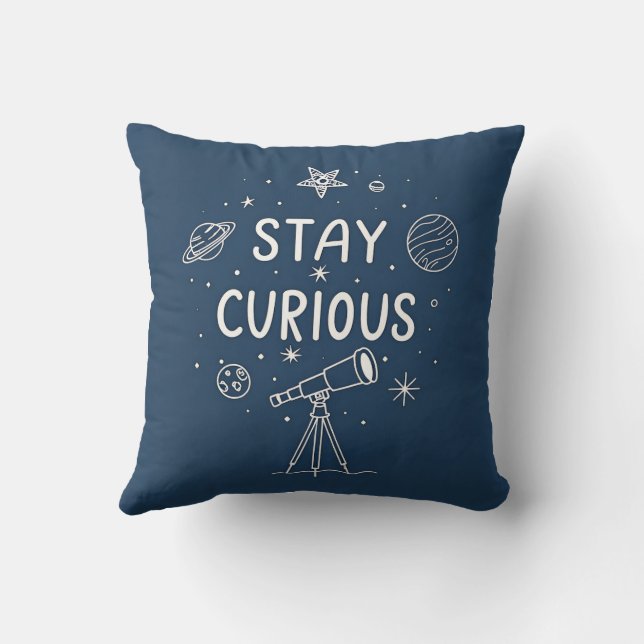 Restez curieux Exploration Spatiale Coussin & Cous (Verso)