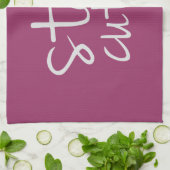 Restez Cute Serviette Cuisine, Gris (Plié)