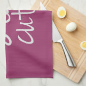 Restez Cute Serviette Cuisine, Gris (Quart Plié)