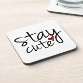 Restez de mignons Dessous de verre (Côté gauche)