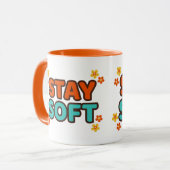 Restez doux - Mug floral (Devant gauche)