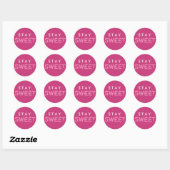 Restez doux Sticker (Feuille)