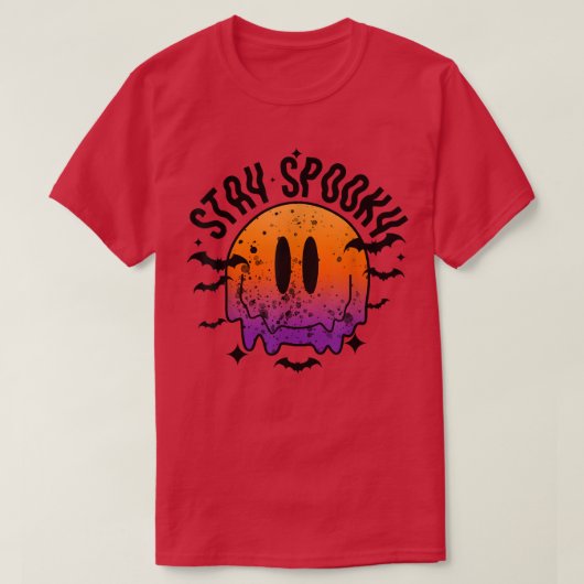 Restez Éffrayant T-shirt Halloween (Design devant)