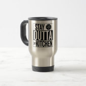 "Restez en dehors de la cuisine" Travel Mug (Devant gauche)