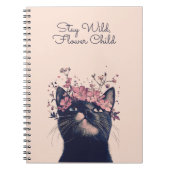 Restez en nature, Fleur Enfant Chat Fleur Carnet S (Devant)