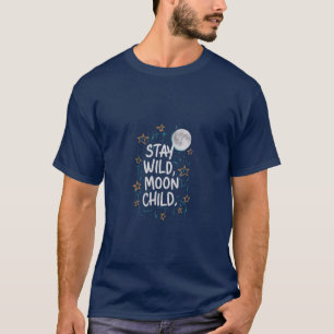 Restez en pleine lune conception de T-shirt enfant