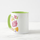 Restez Étrange Mug Floral (Devant gauche)