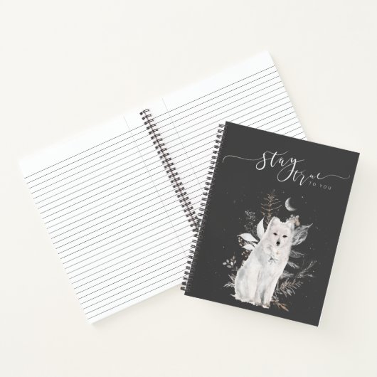 Restez Fidèle à Vous Carnet Snowy Fox - Soyez Vous (Intérieur)