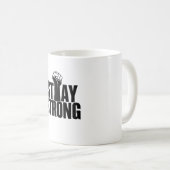 Restez fort Poing Icon Mug (Devant droit)