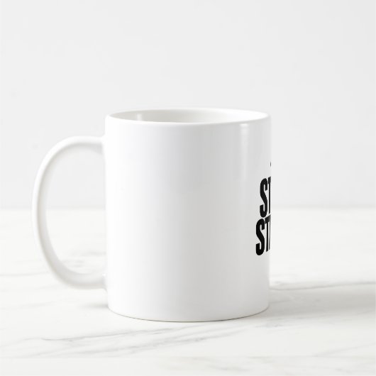 Restez fort Poing Icon Mug (Gauche)