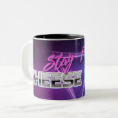 "Restez frais, Sacs au fromage" Mug (Devant gauche)