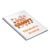 Restez Groovy Flower Power Cahier Journal Retro (Côté Droit)