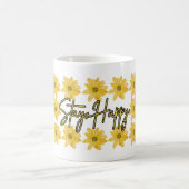 Restez heureux Mug Flower (Centre)