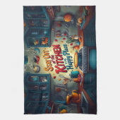 Restez hors de la cuisine - Serviette amusante et  (Vertical)