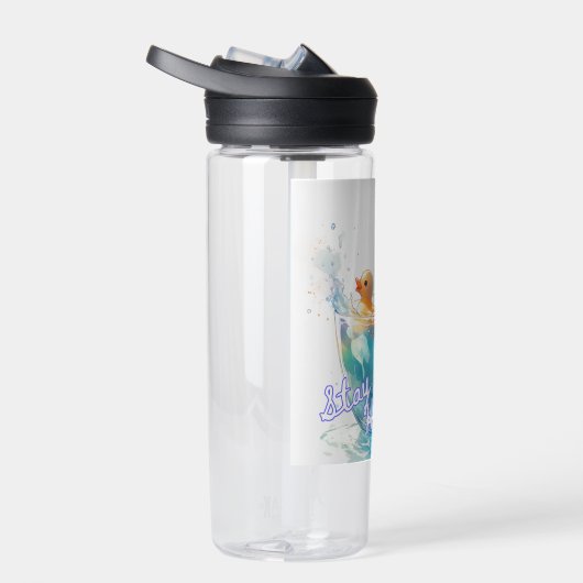 Restez Hydraté Bouteille d'eau en caoutchouc canar (Droite)