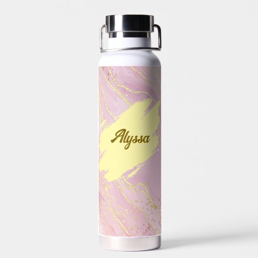 Restez hydraté dans le style - Bouteille d'eau ros (Arrière)