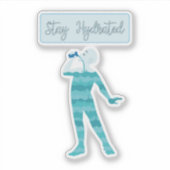 Restez hydraté Sticker (Devant)
