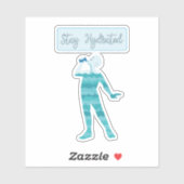 Restez hydraté Sticker (Feuille)