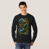 , Restez Inarrêtable – T-Shirt Océan Crocodile (Devant entier)