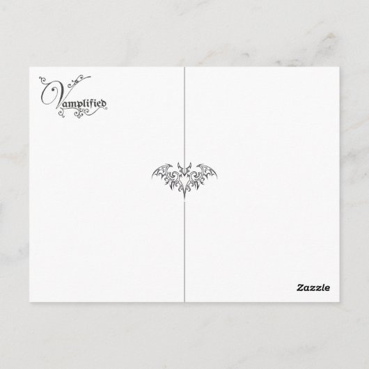 RESTEZ LOIN Vamplified Social Distance Carte Posta (Dos)