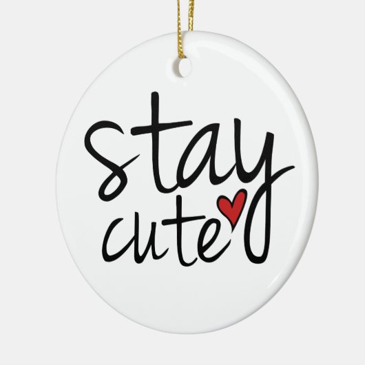 Restez mignon ornement (Gauche)