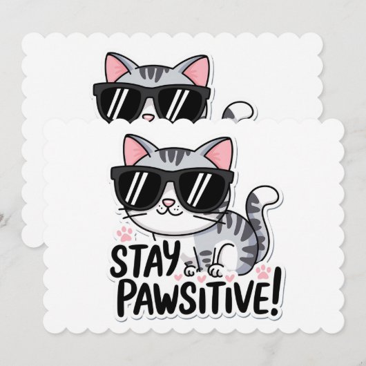 Restez Pawsitive ! Invitation au thème de chat mig (Devant / Derrière)
