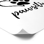 Restez Pawsitive Poster Wall Art (Coin)