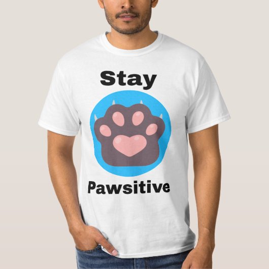 Restez pawsitive T-shirt (Devant)