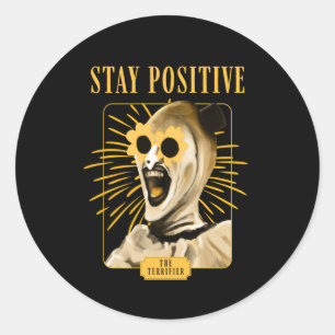 Restez Positif Avec L'Art Le Clown ! Autocollant