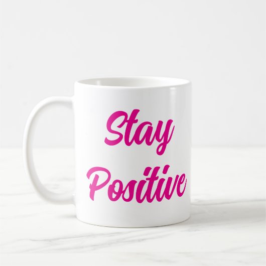 Restez positif Café Mug (Gauche)