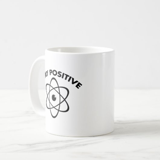 Restez positif Café Mug (Devant gauche)