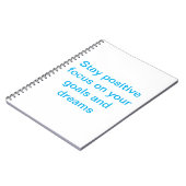 Restez positif Carnet photo Spiral (Côté gauche)