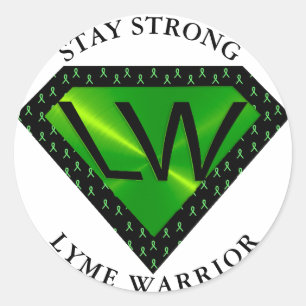 Restez robuste Sticker Lyme Warrior Superpower