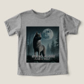 Restez seul comme un T-shirt Wolf (Design Recto)