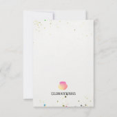 Restez Sharp, Bonne carte d'anniversaire (Dos)