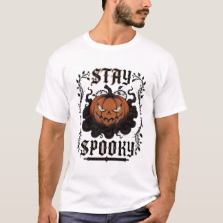 Restez Spooky T-Shirt de la citrouille d'Halloween