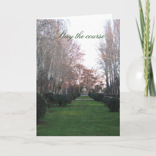 Restez sur la carte du cours (Devant)