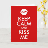 Restez tranquille et baisez-moi carte (Fleur jaune)