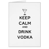 Restez tranquille et buvez de la vodka (Devant)