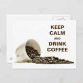 Restez tranquille et buvez une carte postale de ca (Devant / Derrière)