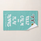 Restez tranquille jouer au tennis serviette de spo (Serviette à main)