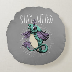 Restez un Coussin rond bizarre