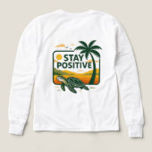 Restez un Sweat - shirt à capuche de marée positif (Motif verso)