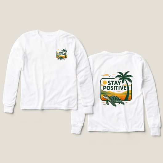 Restez un Sweat - shirt à capuche de marée positif (Motif Recto et Verso)